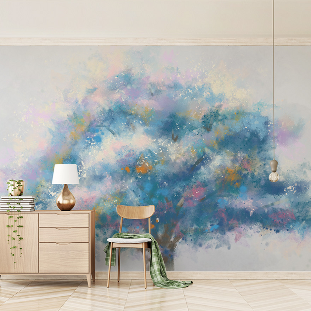 Pastel Tree Wallpaper Murals: Transform Your Space-GraffitiWallArt