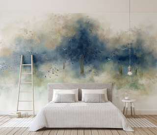 Pastels Tree Wallpaper Murals: Transform Your Space-GraffitiWallArt