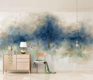 Pastels Tree Wallpaper Murals: Transform Your Space-GraffitiWallArt