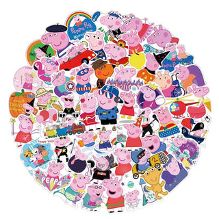 Peppa Pig Stickers – Fun and Adorable Sticker Collection-GraffitiWallArt