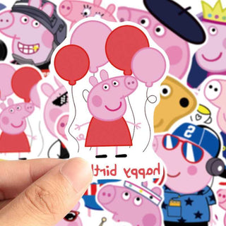 Peppa Pig Stickers – Fun and Adorable Sticker Collection-GraffitiWallArt