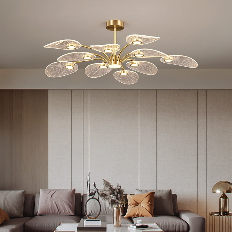 Petals Chandelier: Illuminate Your Space with Grace-GraffitiWallArt