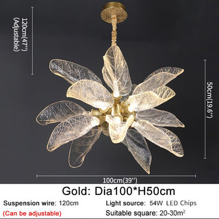 Petals Nest Crystal Chandelier: Stunning Home Lighting-GraffitiWallArt