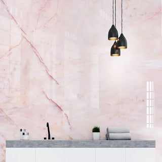 Pink Marble Effect Wallpaper: Stylish & Elegant Décor-GraffitiWallArt