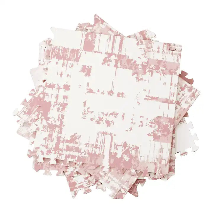 Pink Marble Puzzle Play Mat Tiles-GraffitiWallArt