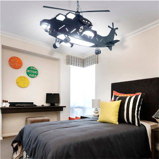 Plane Helicopter Pendant Light - Unique Aircraft Design-GraffitiWallArt