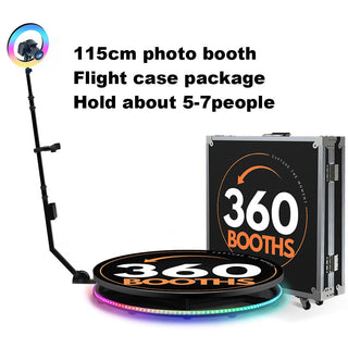 Portable 360 Photo Booth Automatic For Video Events-GraffitiWallArt