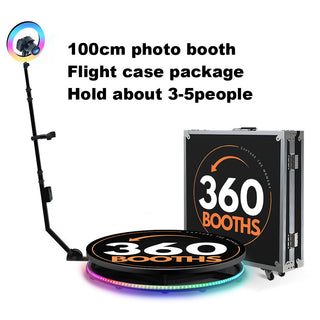 Portable 360 Photo Booth Automatic For Video Events-GraffitiWallArt