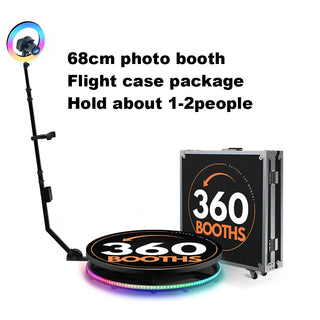 Portable 360 Photo Booth Automatic For Video Events-GraffitiWallArt