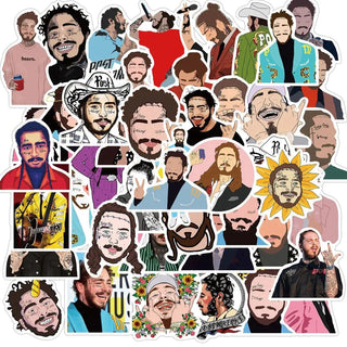 Post Malone Stickers Pack-GraffitiWallArt