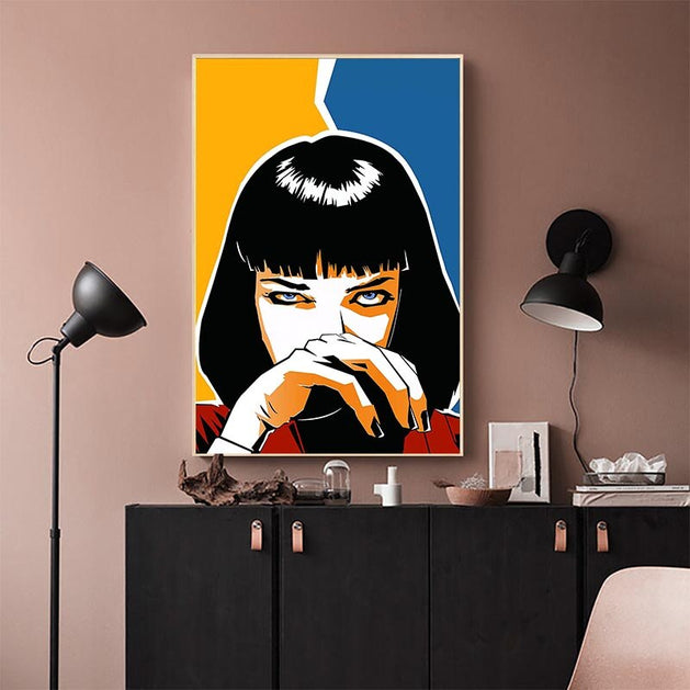 Pulp Fiction Canvas Wall Art - Canvas Wall Art-GraffitiWallArt