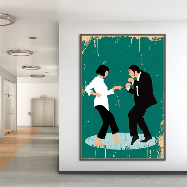 Pulp Fiction Pop Canvas Wall Art - Unique and Vibrant Home Decor-GraffitiWallArt