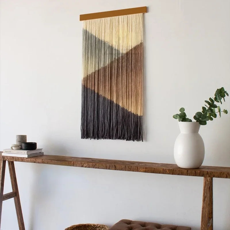 Pure Hand-woven Dyed Macrame-GraffitiWallArt