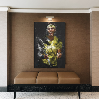 Rafael Nadal Tennis Legend Canvas Wall Art - Famous Sports Decor-GraffitiWallArt