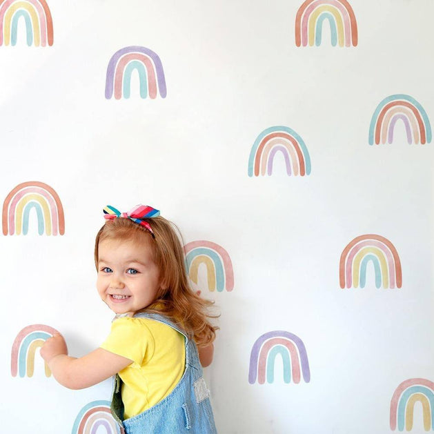 Rainbow Wall Stickers | Rainbow Wall Decal | Rainbow Wall Print-GraffitiWallArt