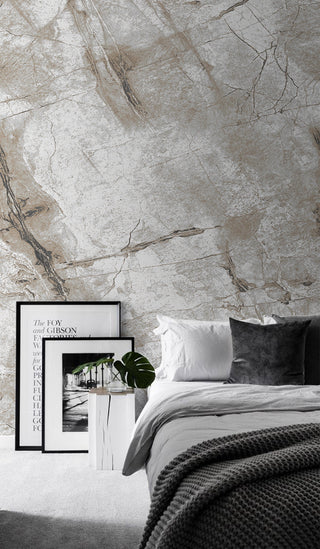 Raw Cave Stone Wallpaper Mural-GraffitiWallArt