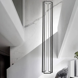 Rectangular Pendants Staircase Chandelier Lighting-GraffitiWallArt