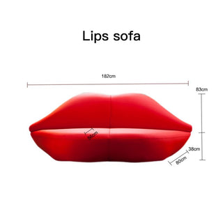 Red Lips Sofa Set-GraffitiWallArt