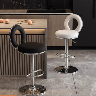 Relaxing Swivel Altos Metal Backrest Bar Stools-GraffitiWallArt