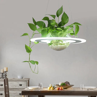 Ring Plant Pendant Lustre Planet Light-GraffitiWallArt