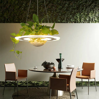 Ring Plant Pendant Lustre Planet Light-GraffitiWallArt