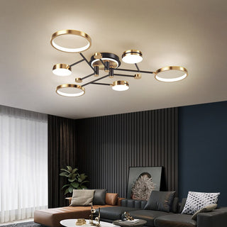 Rings Chandelier: Illuminate Your Space with Style-GraffitiWallArt