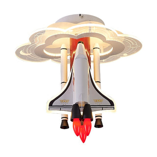 Rocket Astronaut LED Kids Room Ceiling Light-GraffitiWallArt