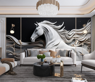 Royal Horse Wallpaper Murals-GraffitiWallArt