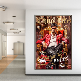 Scarface Thug Life Canvas Wall Art - Exclusive Design-GraffitiWallArt