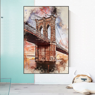 Scenery City Landscape Canvas Wall Art-GraffitiWallArt