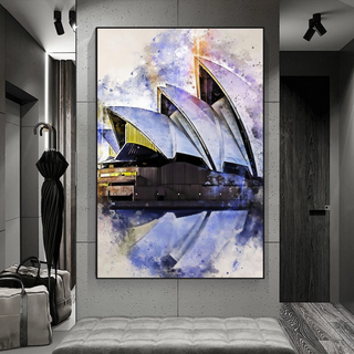 Scenery City Sydney Australia Landscape Canvas Wall Art-GraffitiWallArt