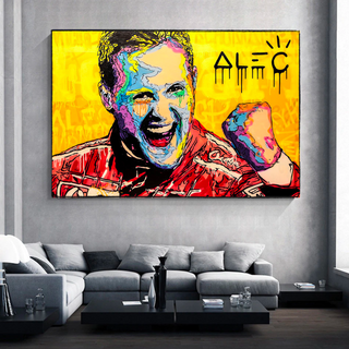 Schumachers Racing Champ Formula One Legend Wall Art-GraffitiWallArt