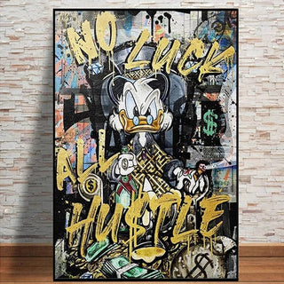 Scrooge Hustle Canvas Wall Art: Discover the Perfect Decor-GraffitiWallArt