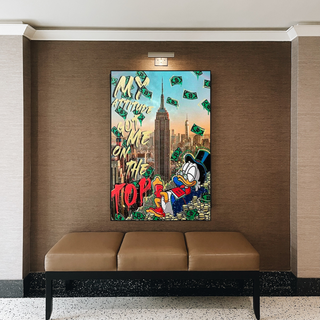 Scrooge Mcduck Canvas Wall Art - Limited Edition Design-GraffitiWallArt