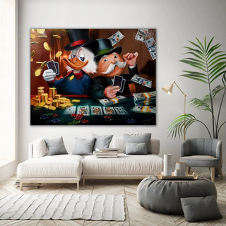 Scrooge McDuck Poker Legends: Mr Monopoly Wall Art-GraffitiWallArt