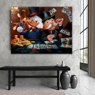 Scrooge McDuck Poker Legends: Mr Monopoly Wall Art-GraffitiWallArt