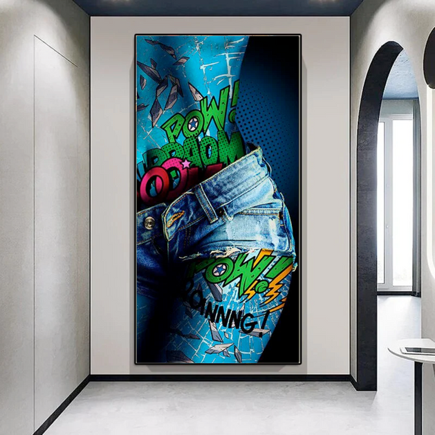 Sexy Booty Graffiti Canvas Eye-Catching Art for Your Home-GraffitiWallArt