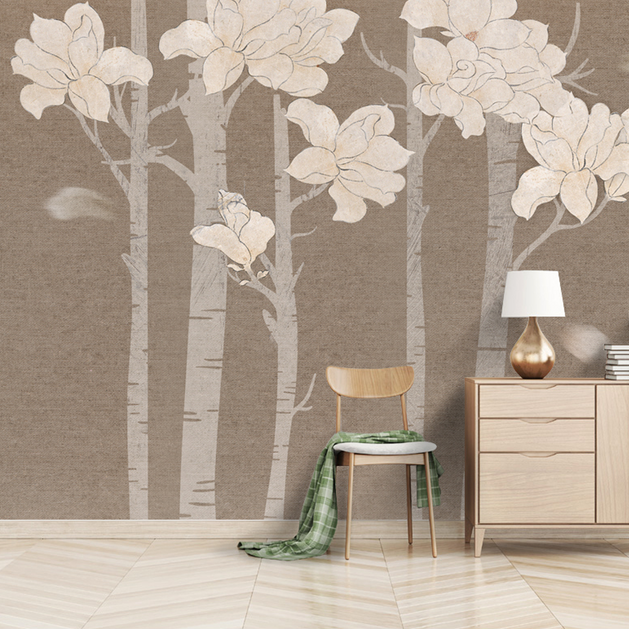 Shop Floral Trunks Wallpaper Murals - Exclusive Design