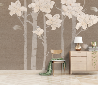 Shop Floral Trunks Wallpaper Murals - Exclusive Design-GraffitiWallArt