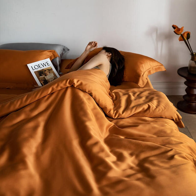 Silk Bedding Sets The Perfect Night's Sleep Awaits-GraffitiWallArt