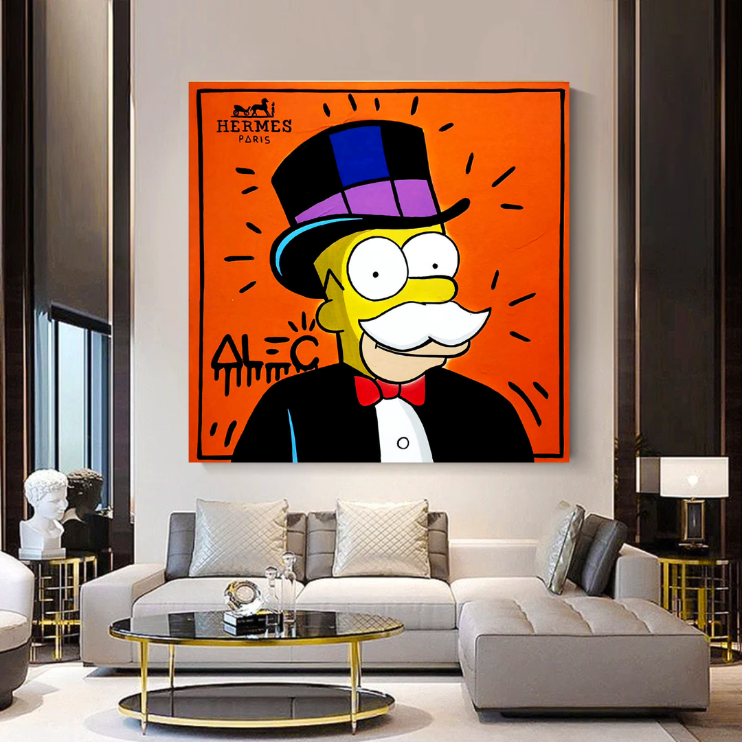 Simpsons Canvas Wall Art – Hermes by Alec-GraffitiWallArt