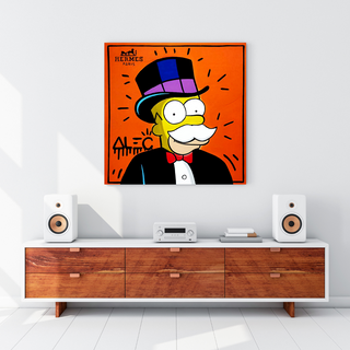 Simpsons Canvas Wall Art – Hermes by Alec-GraffitiWallArt