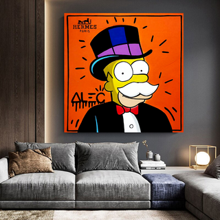 Simpsons Canvas Wall Art – Hermes by Alec-GraffitiWallArt