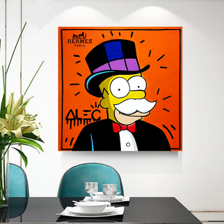 Simpsons Canvas Wall Art – Hermes by Alec-GraffitiWallArt