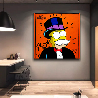 Simpsons Canvas Wall Art – Hermes by Alec-GraffitiWallArt