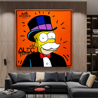 Simpsons Canvas Wall Art – Hermes by Alec-GraffitiWallArt