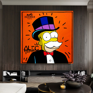 Simpsons Canvas Wall Art – Hermes by Alec-GraffitiWallArt