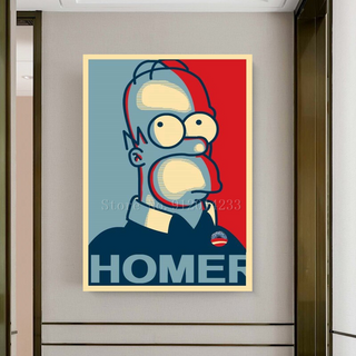 Simpsons HOMER Canvas Wall Art-GraffitiWallArt