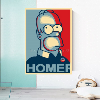 Simpsons HOMER Canvas Wall Art-GraffitiWallArt