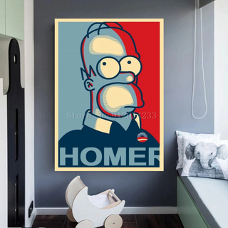 Simpsons HOMER Canvas Wall Art-GraffitiWallArt